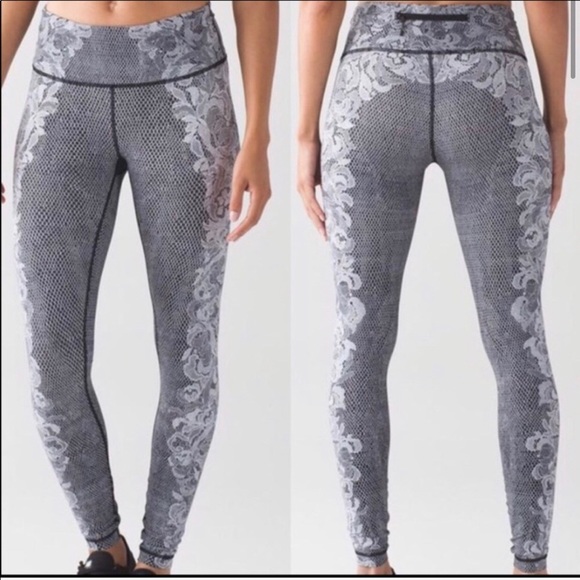 lululemon athletica Pants - Lululemon rare NWT lace Speed Tight leggings